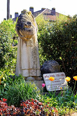 Original monument to Marie Harel