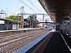 Northbound view from Sunbury platform 1 facing towards the train siding