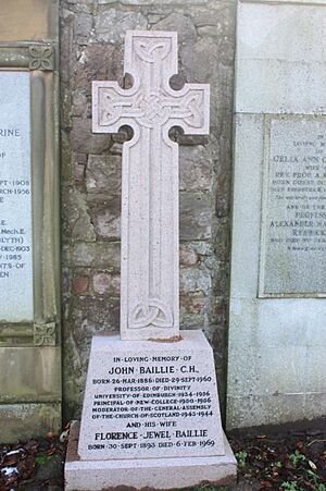 The grave of Rev John Baillie, Grange Cemetery, Edinburgh