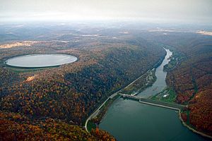 USACE Kinzua Dam downriver