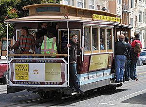 5 Cable Car on Mason St, SF, CA, jjron 25.03.2012