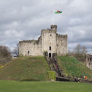 Cardiff Castle keep 2018