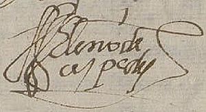 Eleno de Cespedes signature