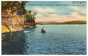 Fishing activity in vicinity of Bidwell Point on Lake Norfolk (80868)