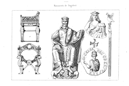 France historique et monumentale - Planche XXIII - Monuments de Dagobert