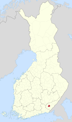 Location of Lemi in Finland