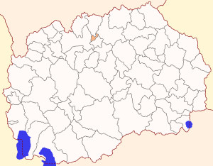 Location of Aračinovo Municipality