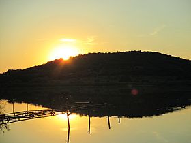 Naplemente a Balatonnál