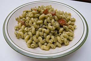 Pasta with pesto