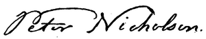 Peter Nicholson Signature