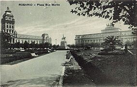 Plaza San Martin en Rosario