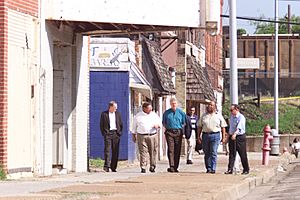 President Bill Clinton Tours Clarksdale, Mississippi