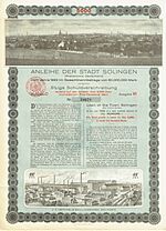 Stadt Solingen 1922