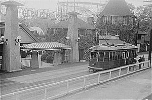 Trolley at Glen Echo