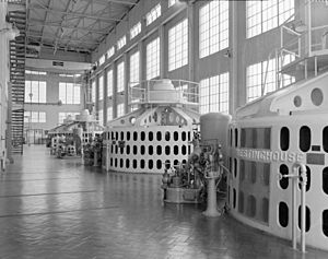 Turbines and generators, Holter Dam powerhouse - Montana 1994