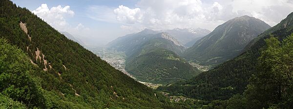 View of Martigny-Ville (Panorama)