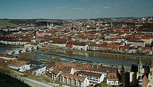 City view from Fortress Marienberg