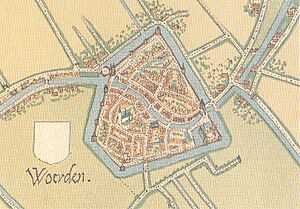 Woerden c1550map