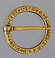 13th century gold annular brooch