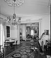 Alston House east drawing room in foreground