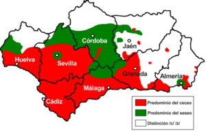 Andalucía ceceante y seseante