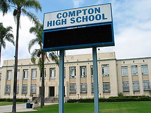 Compton High School billboard