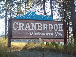 Cranbrook's welcome sign