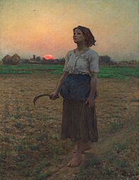 Jules Breton, le chant de l'alouette.1884