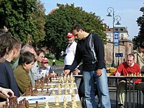 Maksimenko in simultaneous exhibition