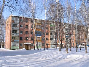 Panel Khrushchev house in Tomsk