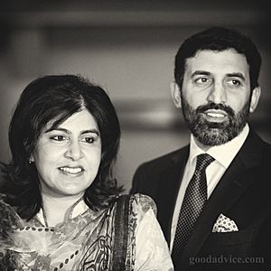 Sayeeda Warsi and Iftikhar Azam