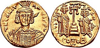 Solidus of Constantine IV with Heraclius and Tiberius