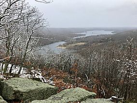 Squantz Pond and Candlewood Lake from scenic outlook on Pootatuck State Forest Blue Trail.jpg