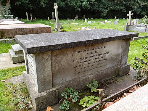 St Andrew's Church, Ham - grave of Sir Peter Richards