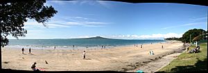 Takapuna beach autostitch