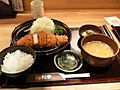 Tonkatsu set by zezebono in Sapporo, Hokkaido