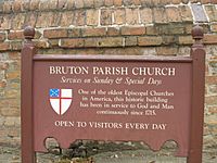 Bruton Parish Church Sign