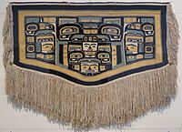 Chilkat robe by Mary Ebbetts Hunt (Anisalaga), Tlingit people, Honolulu Museum of Art, 4183