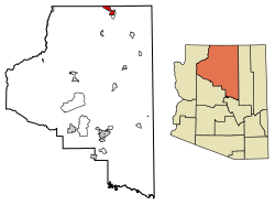 Location of Page in Coconino County, Arizona