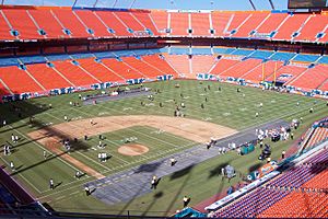 Dolphin Stadium baseball diamond