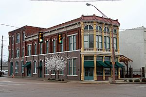 The Bank of Dyersburg building, listed on the National Register of Historic Places