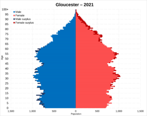 Gloucester pop pyramid