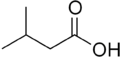 Isovaleric acid structure