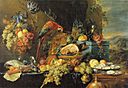 Jan Davidsz de Heem - Abundant Still Life with a Parrot - c. 1655.jpg