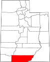 State map highlighting Kane County