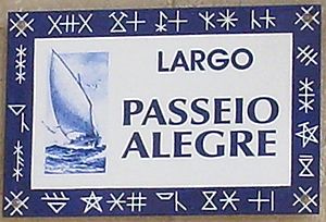 Placa largo passeio alegre povoa varzim