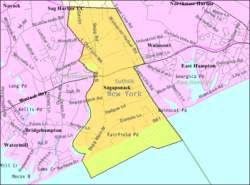 U.S. Census map of Sagaponack.