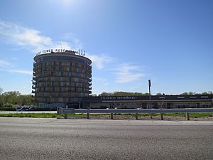 Lewis & Clark Towers, an abandoned apartment building in Moline Acres, April 2013