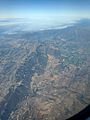 Aerial view of Ojai, California in July 2021