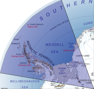 British Antarctic Territory map